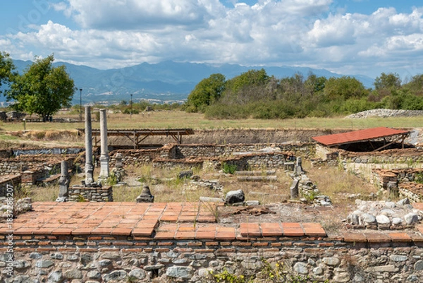 Fototapeta Nicopolis ad Nestum – archaeological excavations in the town of Gyrmen, Bulgaria