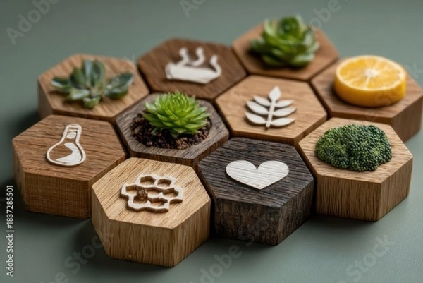 Obraz Mind Body Balance Holistic Wellness Concept