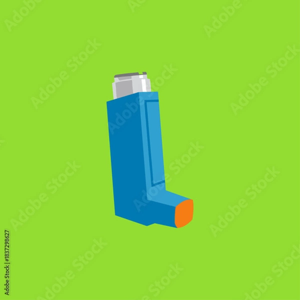 Fototapeta Inhaler icon logo flat vector design