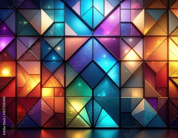 Fototapeta Colorful Geometric Patterns