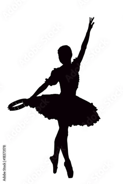 Obraz danseuse-classique-ombre-noire