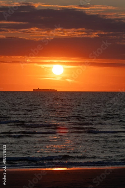 Obraz Coucher de soleil à Wimereux