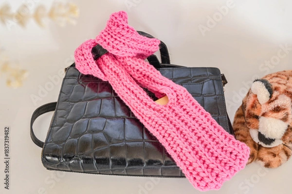 Fototapeta 手編みのiphoneiphoneポケット 