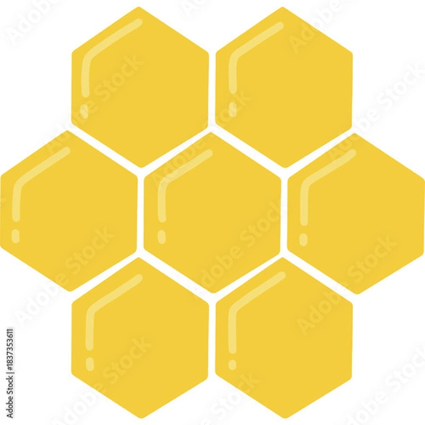 Fototapeta vector abstract background with honeycombs