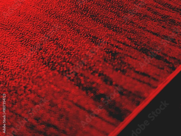 Obraz Red background featuring soft wooden texture