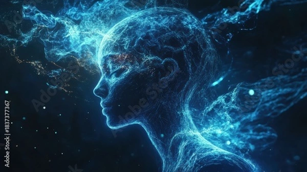 Obraz Quantum AI-Driven Supercomputer Processing Advanced