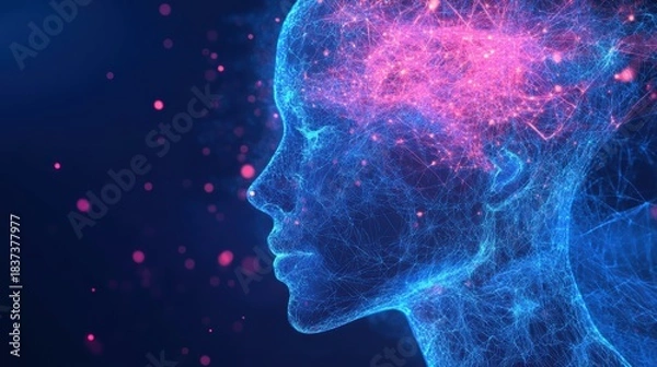 Obraz Holographic AI Entity Controlling Cybernetic Technology