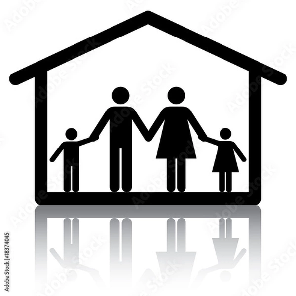 Obraz Vector Family Home