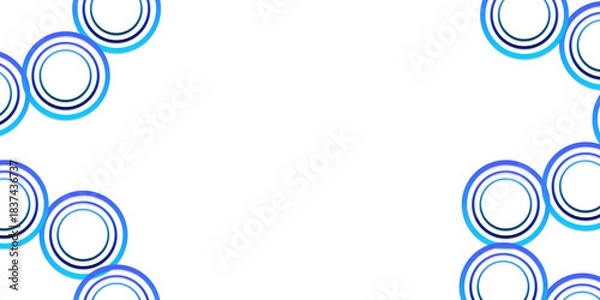 Fototapeta Abstract geometric circular pattern background for illustration