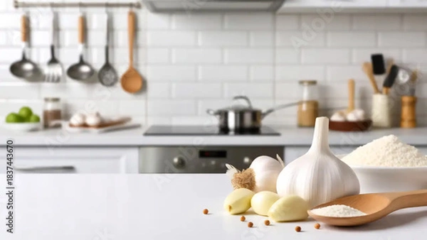 Obraz Knoblauch, transparentes Hintergrundbild.