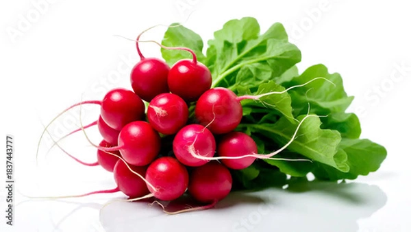 Obraz Radieschen, Gemüse, transparentes Hintergrundbild.