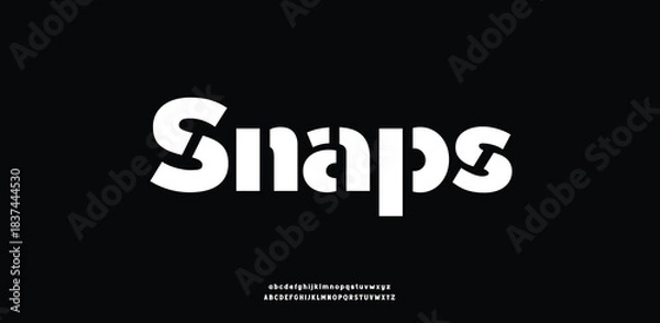 Obraz A playful, rounded display font with bold curves that add charm and energy to creative designs.