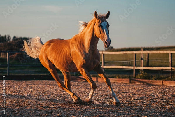 Obraz Warmblut, Palomino