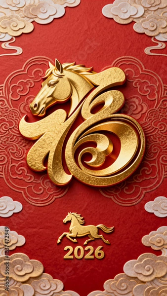 Obraz Chinese New Year Blessing Images
