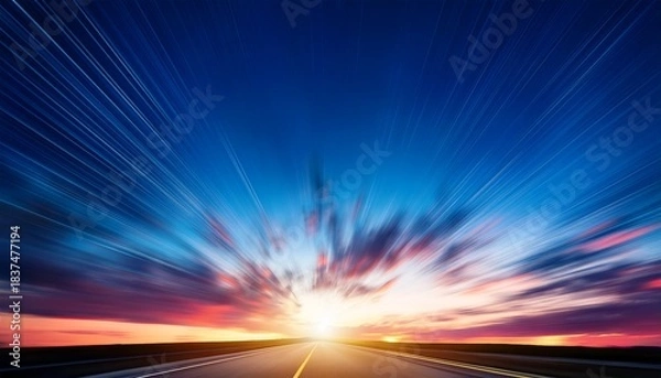 Fototapeta Motion Blurred Background Abstract Blurred Twilight Sky Background