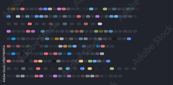 Obraz Colorful DNA Sequencing Genetic Code