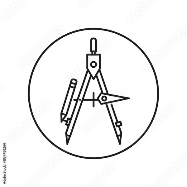 Fototapeta circle-range-two-foot-metal-runc