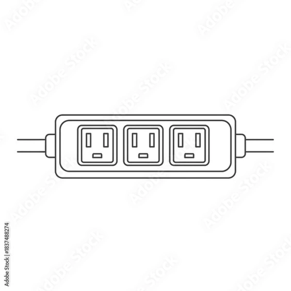 Fototapeta usb cable isolated on white background