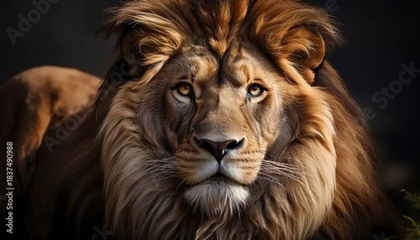 Obraz Calligraphic Lion