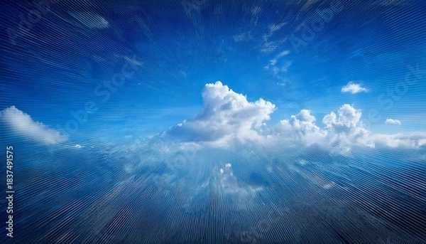 Obraz Abstract Backdrop With Blue Sky