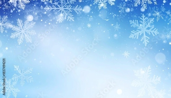 Obraz 雪の結晶の背景7