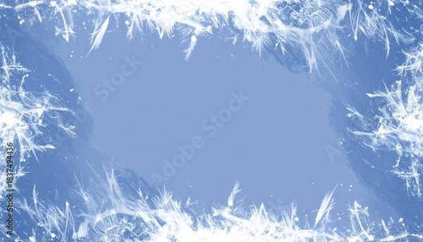 Obraz 雪の結晶の背景4