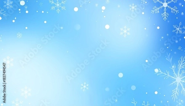 Obraz 雪の結晶の背景2