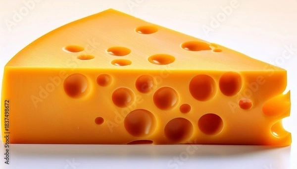 Fototapeta A Wedge Of Cheddar Cheese
