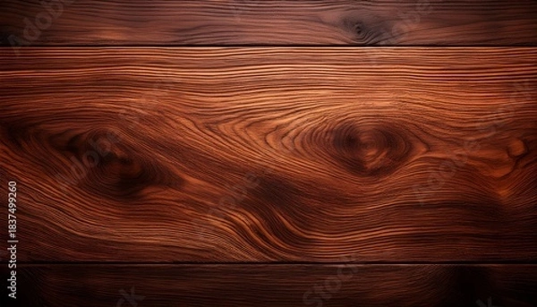 Fototapeta Subtle Gradient On Rich Dark Brown Wood Grain Wooden Texture Background Gradient