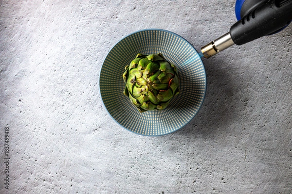 Obraz Artichokes on plate