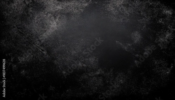 Fototapeta Abstract Black Background With Rough Distressed Aged Texture Gr