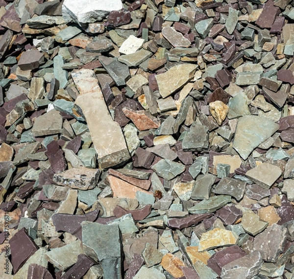 Obraz Multi Colored Rock Scree In Glacier