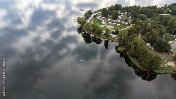 Obraz Campsite_Aerial