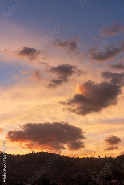 Obraz sunset in the sky