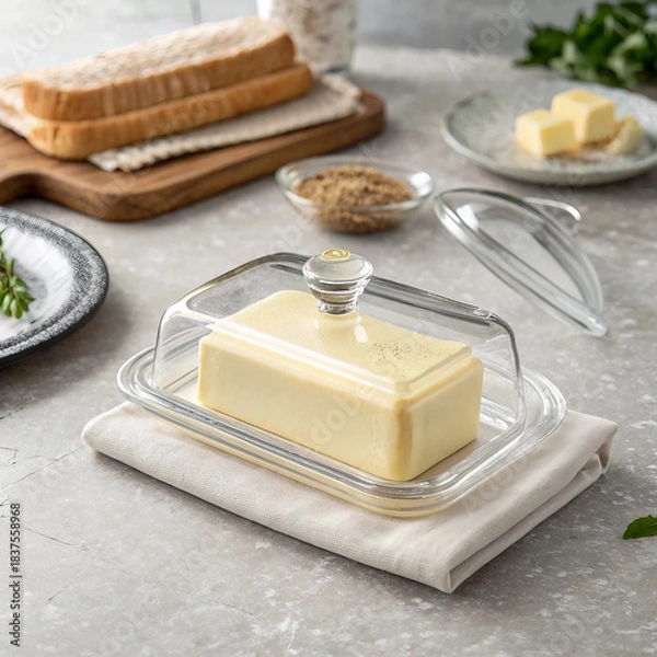 Fototapeta bread with butter