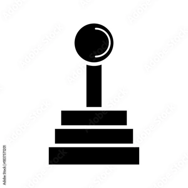 Fototapeta car gear shift icon vector illustration