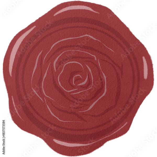 Fototapeta 赤いシーリングスタンプ