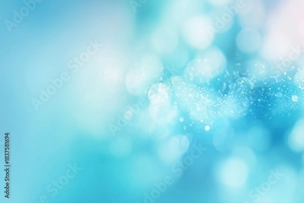 Obraz 淡いブルーの抽象ボケ背景