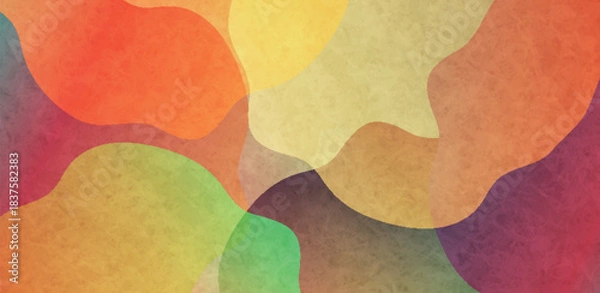 Obraz 和柄　カラフル　模様　背景