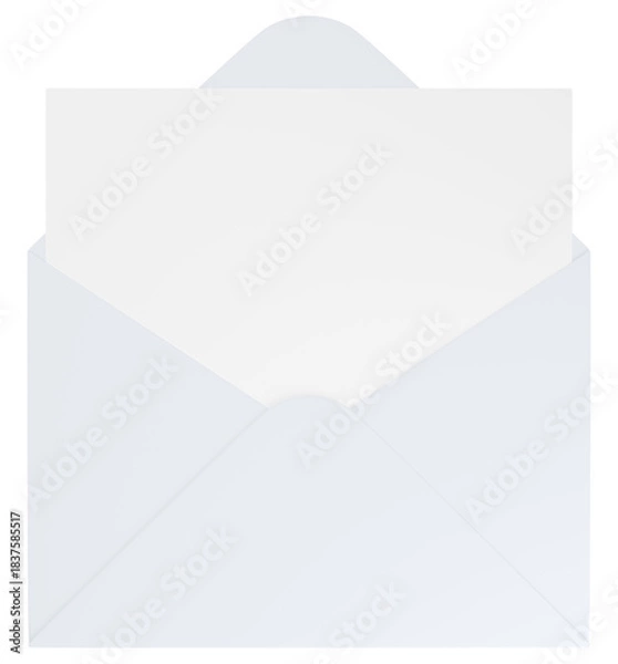 Obraz 3Dイラスト_レターセット_白