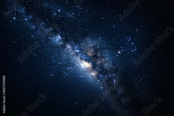 Obraz Voie Lactée au-Dessus d’un Ciel Nocturne
