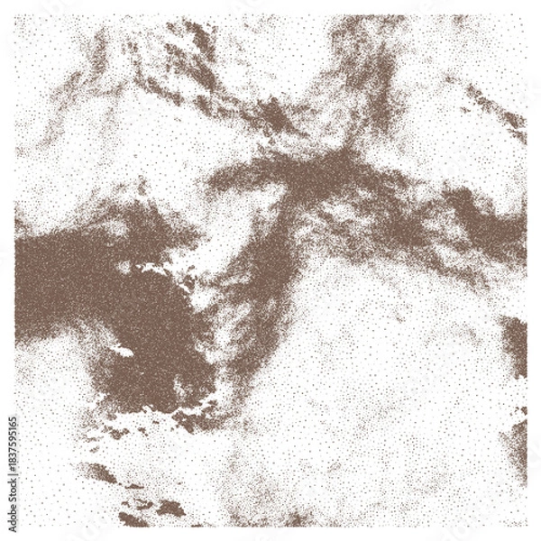 Fototapeta Solid Brown Rectangle with White Border on a Minimalist Background