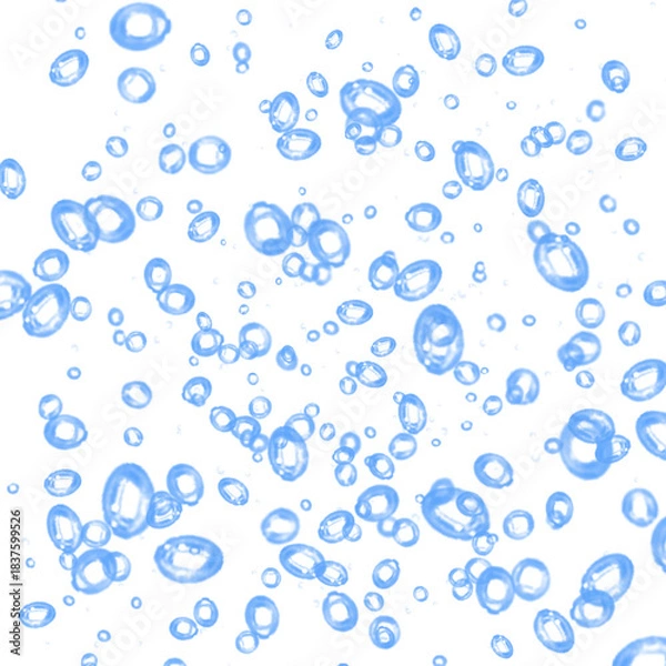 Fototapeta Abstract Blue Background with Modern White Geometric Shapes and Lines for Graphic Design