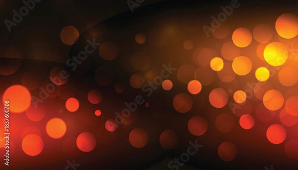 Obraz Abstract Dark Red Orange Bokeh Light Blur Background Texture