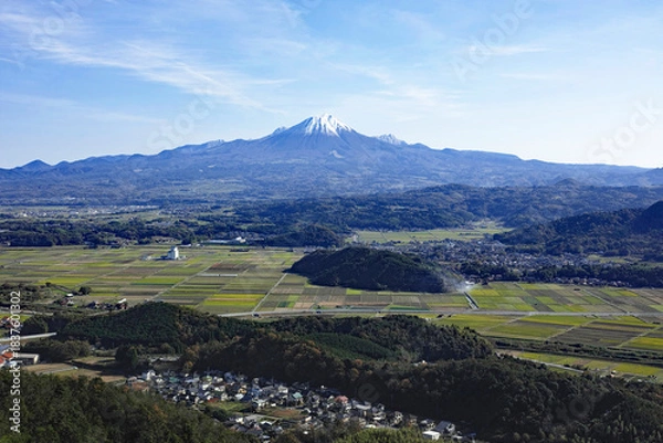 Obraz 母塚山から見た晩秋の伯耆富士大山
