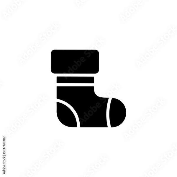 Fototapeta Sock  icon or logo isolated sign symbol vector illustration - high quality black style vector icons