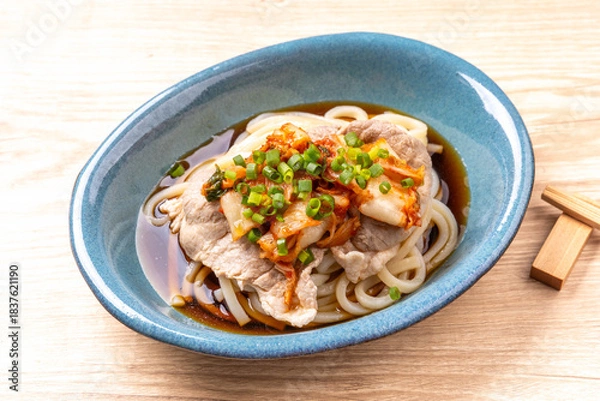 Obraz 豚キムチぶっかけうどん
