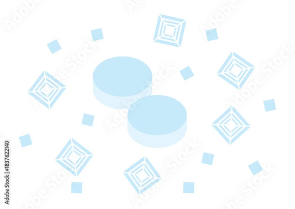 Obraz 塩飴のイメージイラスト、主線なし