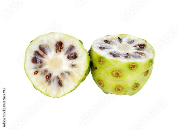 Obraz Exotic Fruit - Noni on white background, transparent png