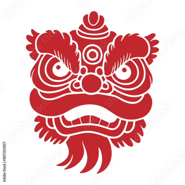 Obraz Chinese Lion Dance Mask